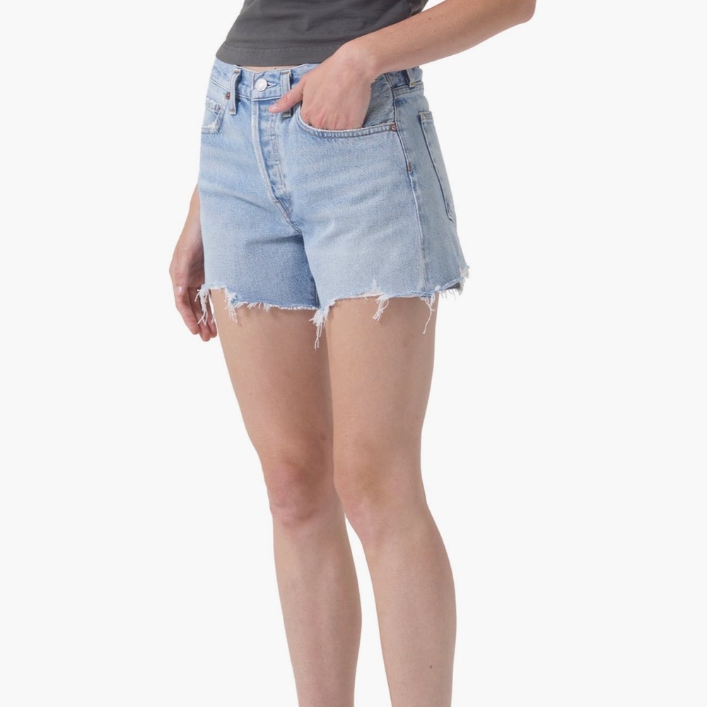 Agolde Parker Blue Jean Shorts